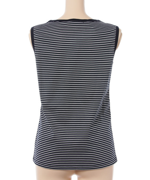 un dix cors(アンディコール)の「ボーダータンク(キャミソール・レディース・モカ/ネイビー・フリ-)」の4枚目の写真