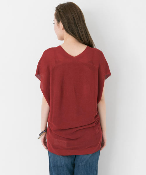 URBAN RESEARCH（アーバンリサーチ）の「Vネックボリュームニット（ニット/セーター・レディース・ブラック/ベージュ/ブラウン系その他・FREE）」の10枚目の写真