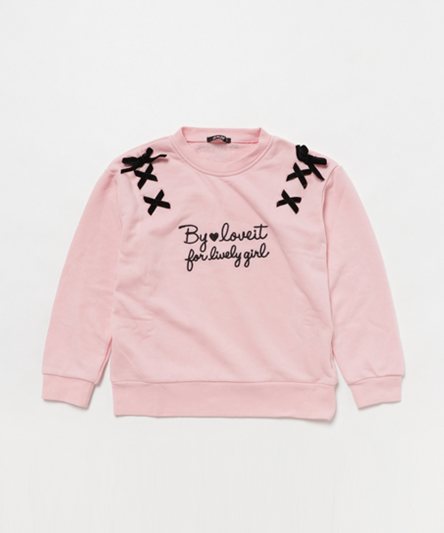 by loveit(バイラビット)の「レースアップデザイントレーナー(スウェット)」 - WEAR by loveit(バイラビット)の「レースアップデザイントレーナー(スウェット)」 - WEAR