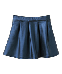 SweetMommy（スウィートマミー）の「【キッズ】裏起毛 レザー調スカート（スカート・キッズ）」