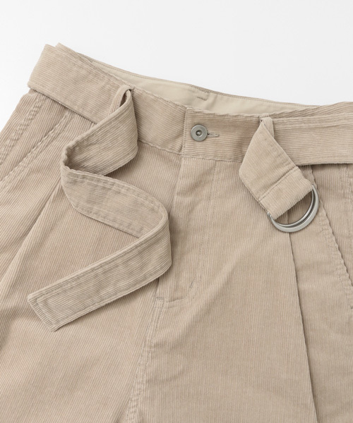 URBAN RESEARCH DOORS（アーバンリサーチドアーズ）の「【店舗振り分け】コーデュロイベルト付きワイドパンツ∴（その他パンツ・レディース・ライトグレー/カーキ/キャメル・38/36）」の16枚目の写真