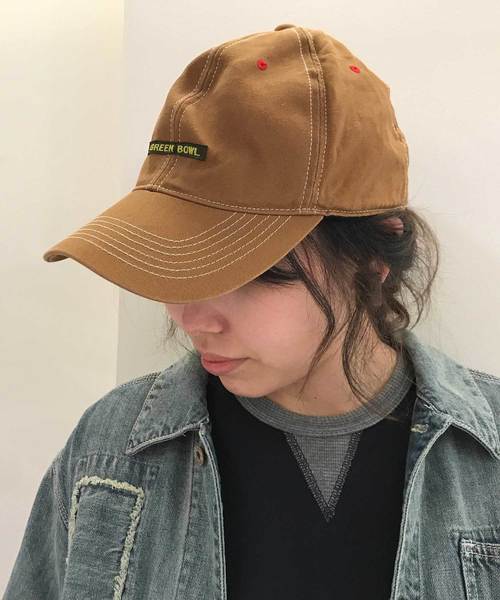 GREEN BOWL（グリーンボウル）の「GREEN BOWL Baseball Cap/グリーンボウルベースボールキャップ（キャップ・メンズ・ブラウン/ベージュ/オリーブ・FREE）」の2枚目の写真