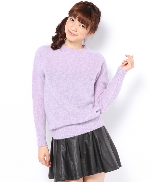 Another Edition（アナザーエディション）の「HARLEY SCOTTISH CN KNIT（ニット/セーター・レディース・ライトグレー/ライム/ライラック/ベージュ・フリー）」の10枚目の写真