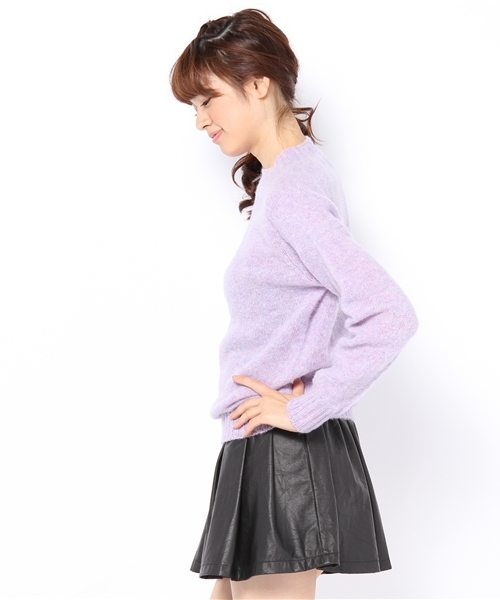 Another Edition（アナザーエディション）の「HARLEY SCOTTISH CN KNIT（ニット/セーター・レディース・ライトグレー/ライム/ライラック/ベージュ・フリー）」の5枚目の写真