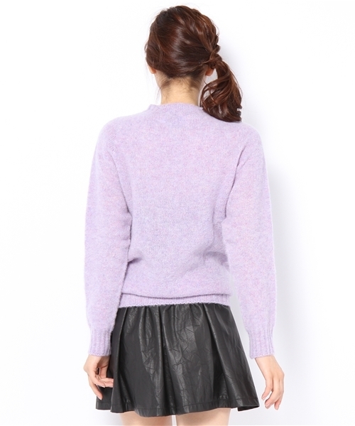 Another Edition（アナザーエディション）の「HARLEY SCOTTISH CN KNIT（ニット/セーター・レディース・ライトグレー/ライム/ライラック/ベージュ・フリー）」の6枚目の写真