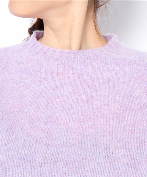 Another Edition（アナザーエディション）の「HARLEY SCOTTISH CN KNIT（ニット/セーター・レディース・ライトグレー/ライム/ライラック/ベージュ・フリー）」の7枚目の写真