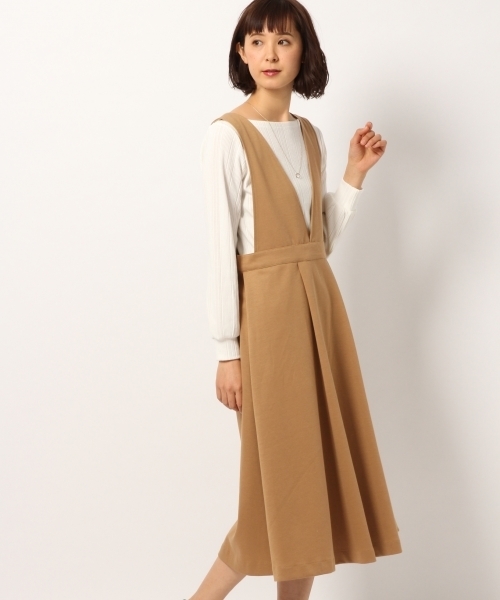 GLOBAL WORK（グローバルワーク）の「タックジャンスカ/780251（ワンピース・レディース・ブラック/レッド/ベージュ系その他3・FREE）」の3枚目の写真