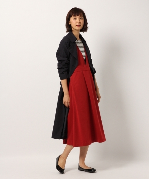 GLOBAL WORK（グローバルワーク）の「タックジャンスカ/780251（ワンピース・レディース・ブラック/レッド/ベージュ系その他3・FREE）」の11枚目の写真