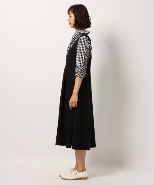 GLOBAL WORK（グローバルワーク）の「タックジャンスカ/780251（ワンピース・レディース・ブラック/レッド/ベージュ系その他3・FREE）」の5枚目の写真