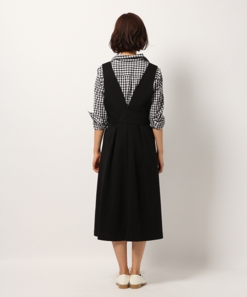 GLOBAL WORK（グローバルワーク）の「タックジャンスカ/780251（ワンピース・レディース・ブラック/レッド/ベージュ系その他3・FREE）」の13枚目の写真