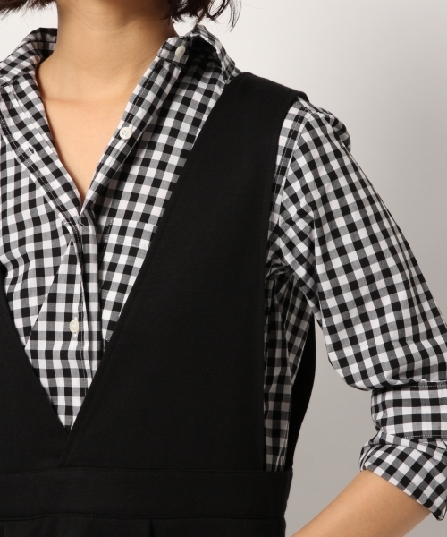 GLOBAL WORK（グローバルワーク）の「タックジャンスカ/780251（ワンピース・レディース・ブラック/レッド/ベージュ系その他3・FREE）」の14枚目の写真