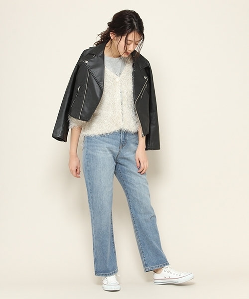 PAGEBOY（ページボーイ）の「シャギーカーディガン（カーディガン/ボレロ・レディース・ホワイト/ベージュ/ラベンダー/ライトグレー/ピンク・FREE）」の9枚目の写真