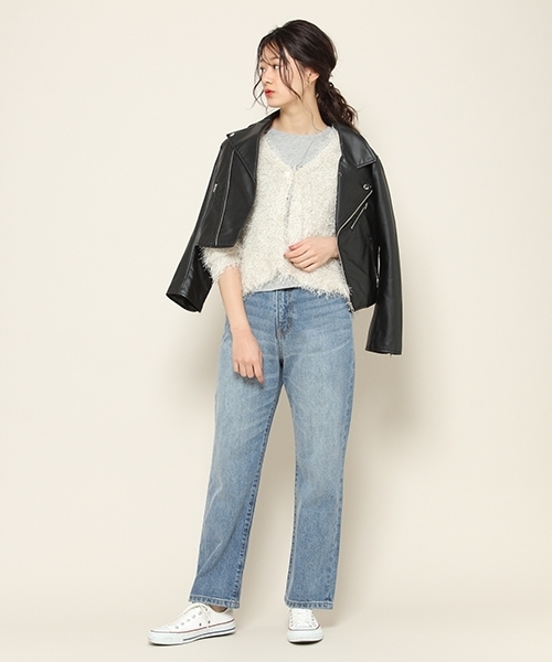 PAGEBOY（ページボーイ）の「シャギーカーディガン（カーディガン/ボレロ・レディース・ホワイト/ベージュ/ラベンダー/ライトグレー/ピンク・FREE）」の10枚目の写真