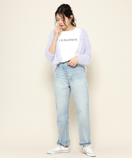 PAGEBOY（ページボーイ）の「シャギーカーディガン（カーディガン/ボレロ・レディース・ホワイト/ベージュ/ラベンダー/ライトグレー/ピンク・FREE）」の11枚目の写真