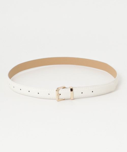 WEGO（ウィゴー）の「WEGO/中ベルト（ベルト・レディース・ホワイト/レッド/ブラック・FREE）」の2枚目の写真