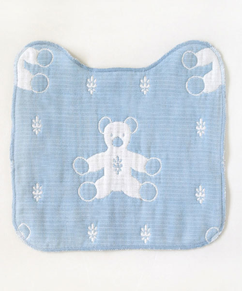 SOULEIADO（ベビー）（ソレイアード）の「【SOULEIADO(ソレイアード) 】クリップ＆ハンカチスタイ（スタイ/よだれかけ・キッズ・ブラウン/ピンク/ブルー・ONE SIZE）」の8枚目の写真