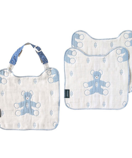 SOULEIADO（ベビー）（ソレイアード）の「【SOULEIADO(ソレイアード) 】クリップ＆ハンカチスタイ（スタイ/よだれかけ・キッズ・ブラウン/ピンク/ブルー・ONE SIZE）」の16枚目の写真