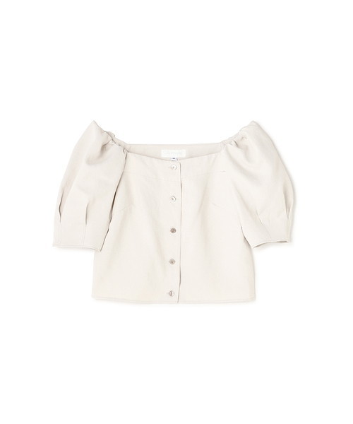 JILL STUART（ジルスチュアート）の「◆ファビオスクエアネックブラウス（シャツ/ブラウス・レディース・パープル/グレー・MEDIUM/SMALL）」の8枚目の写真