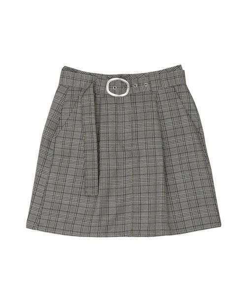 EMODA(エモダ)の「リングベルトスカート(スカート・レディース・ブラック/グリーン/その他・SMALL/MEDIUM)」の1枚目の写真