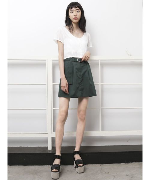 EMODA(エモダ)の「リングベルトスカート(スカート・レディース・ブラック/グリーン/その他・SMALL/MEDIUM)」の8枚目の写真