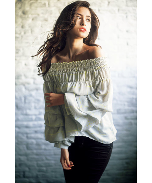 GeeRA(ジーラ)の「ティアードバルーン袖ブラウス(シャツ/ブラウス・レディース・その他/チェック・SMALL/MEDIUM/LARGE/X-LARGE)」の12枚目の写真