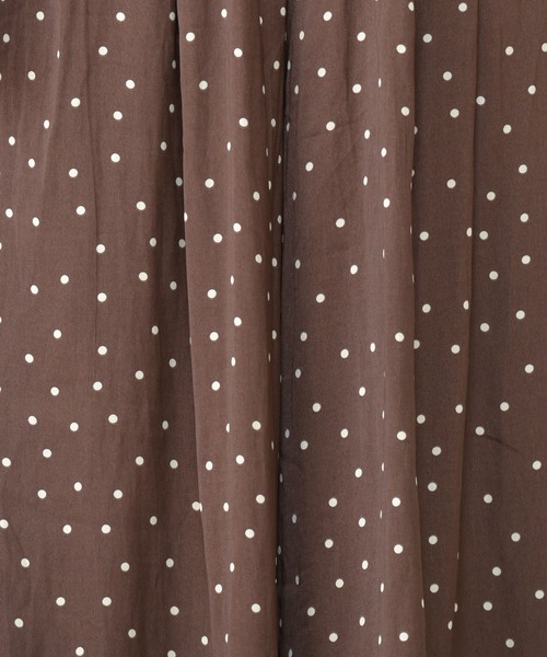 natural couture（ナチュラルクチュール）の「ドットサテンゆるワイド（その他パンツ・レディース・ブラック/ベージュ/ブラウン・FREE）」の11枚目の写真