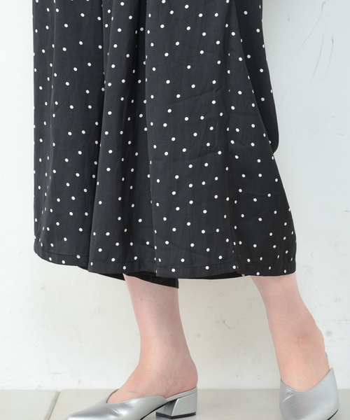 natural couture（ナチュラルクチュール）の「ドットサテンゆるワイド（その他パンツ・レディース・ブラック/ベージュ/ブラウン・FREE）」の19枚目の写真