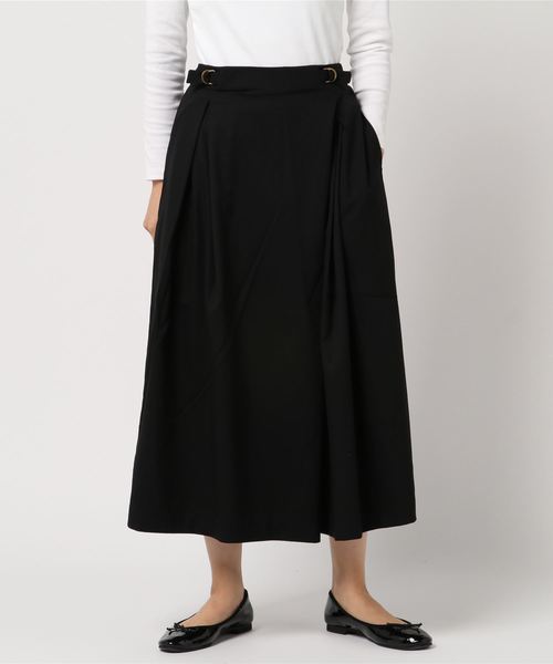 YECCA VECCA(イェッカヴェッカ)の「スカート風ラップパンツ(その他パンツ・レディース・カーキ/ブラック/キャメル・FREE)」の2枚目の写真