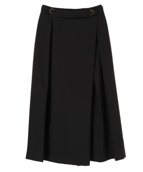 YECCA VECCA(イェッカヴェッカ)の「スカート風ラップパンツ(その他パンツ・レディース・カーキ/ブラック/キャメル・FREE)」の4枚目の写真