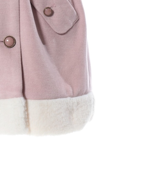 axes femme（アクシーズファム）の「フリル×ファーケープ付コート