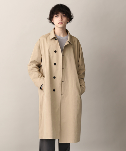 MONO-MART(モノマート)の「スーパービッグシルエットバルカラーコート(Nylon×Polyester×cotton fabric)(ステンカラーコート・メンズ・ブラック/ベージュ/ネイビー・FREE)」の1枚目の写真