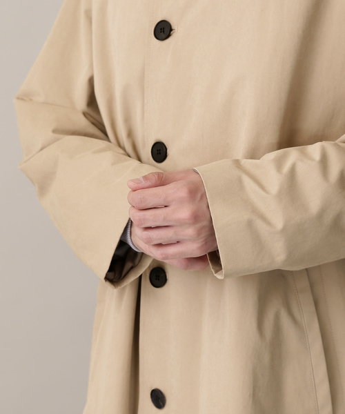 MONO-MART(モノマート)の「スーパービッグシルエットバルカラーコート(Nylon×Polyester×cotton fabric)(ステンカラーコート・メンズ・ブラック/ベージュ/ネイビー・FREE)」の22枚目の写真