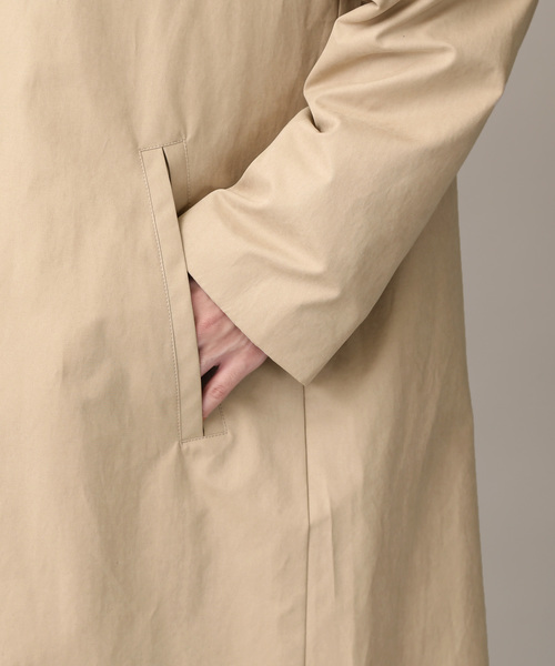 MONO-MART(モノマート)の「スーパービッグシルエットバルカラーコート(Nylon×Polyester×cotton fabric)(ステンカラーコート・メンズ・ブラック/ベージュ/ネイビー・FREE)」の17枚目の写真