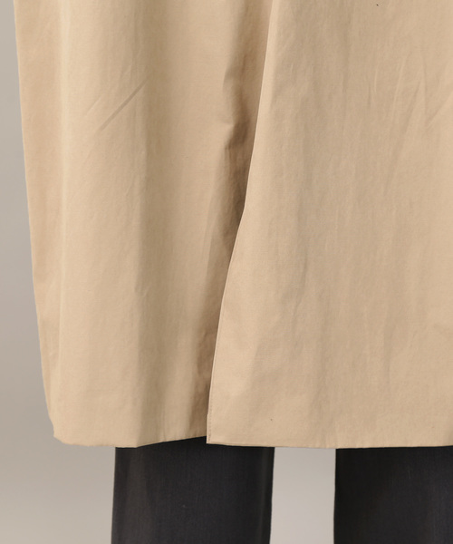 MONO-MART(モノマート)の「スーパービッグシルエットバルカラーコート(Nylon×Polyester×cotton fabric)(ステンカラーコート・メンズ・ブラック/ベージュ/ネイビー・FREE)」の11枚目の写真