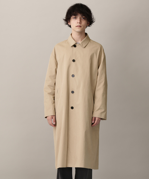 MONO-MART(モノマート)の「スーパービッグシルエットバルカラーコート(Nylon×Polyester×cotton fabric)(ステンカラーコート・メンズ・ブラック/ベージュ/ネイビー・FREE)」の15枚目の写真