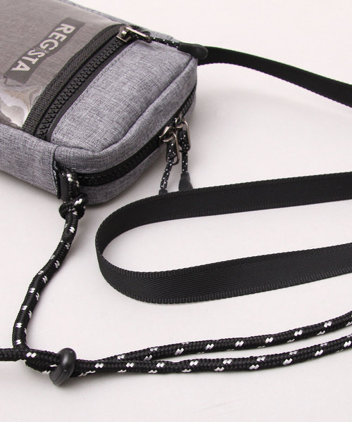 REGiSTA(レジスタ)の「【REGiSTA/レジスタ】 クリアポケット 縦型 ミニショルダーバッグ / ヘザーカラーPVC(ショルダーバッグ・メンズ・ブラック/ブラウン/グレー・FREE)」の18枚目の写真