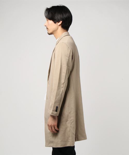 WEGO（ウィゴー）の「WEGO/ポンチチェスタースプリングコート（チェスターコート・メンズ・ベージュ/ブラック/ネイビー・LARGE/MEDIUM）」の5枚目の写真