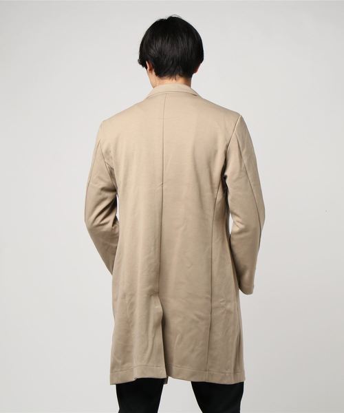 WEGO（ウィゴー）の「WEGO/ポンチチェスタースプリングコート（チェスターコート・メンズ・ベージュ/ブラック/ネイビー・LARGE/MEDIUM）」の4枚目の写真