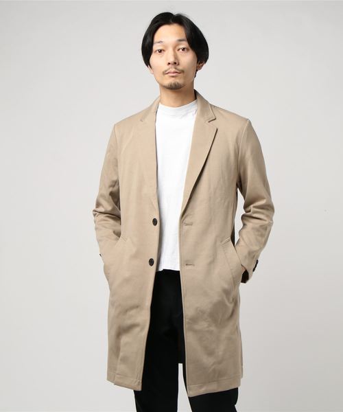 WEGO（ウィゴー）の「WEGO/ポンチチェスタースプリングコート（チェスターコート・メンズ・ベージュ/ブラック/ネイビー・LARGE/MEDIUM）」の18枚目の写真