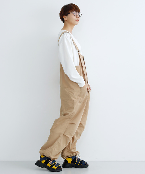 MERLOT（メルロー）の「ミリタリーサロペット2746（サロペット/オーバーオール・レディース・ブラック/ベージュ/カーキ・FREE）」の11枚目の写真