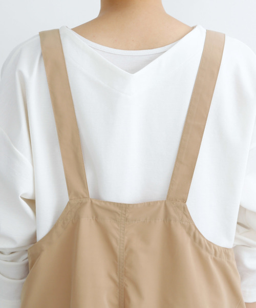 MERLOT（メルロー）の「ミリタリーサロペット2746（サロペット/オーバーオール・レディース・ブラック/ベージュ/カーキ・FREE）」の4枚目の写真