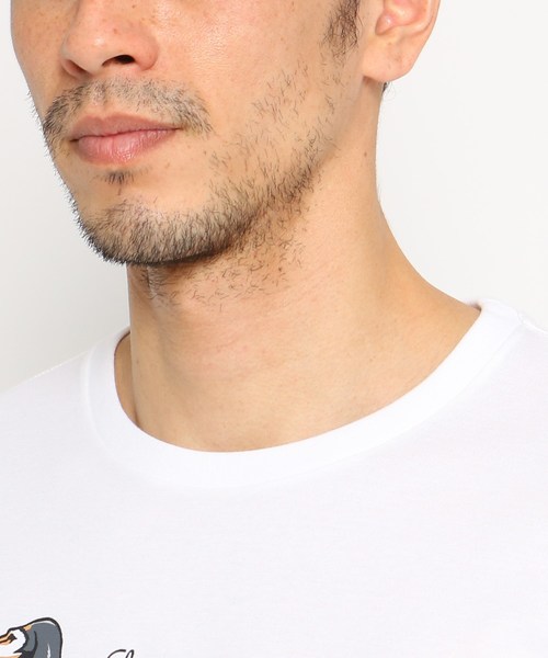 adabat(アダバット)の「【吸水速乾】【UVカット】サルーキデザインTシャツ メンズ(Tシャツ/カットソー・メンズ・ホワイト/ネイビー・46/48/50)」の6枚目の写真