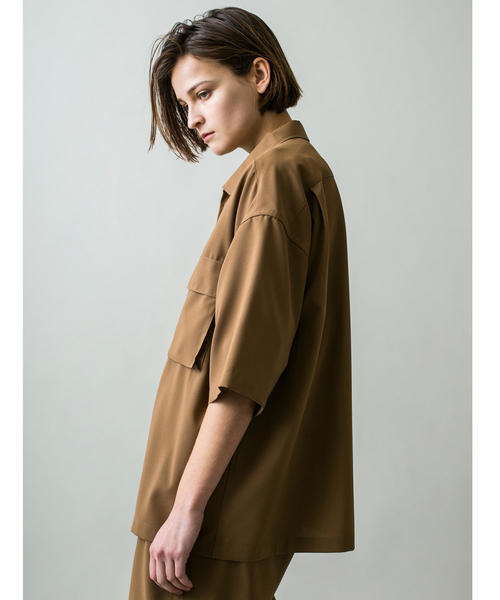 MONKEY TIME(モンキータイム)の「<monkey time> PE/TRO ZIP 6SL SHT/シャツ(シャツ/ブラウス・メンズ・ブラウン/ブラック・L/M/S/XL)」の6枚目の写真