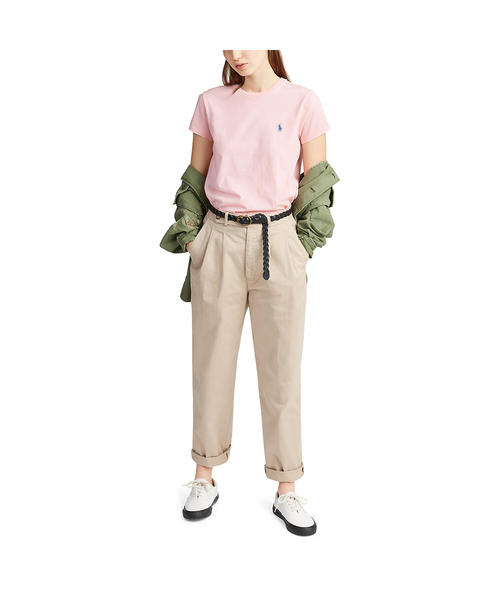 POLO RALPH LAUREN（ポロ ラルフ ローレン）の「コットン クルーネック Tシャツ（Tシャツ/カットソー・レディース・ピンク・LARGE/X-LARGE/X-SMALL/SMALL/MEDIUM）」の7枚目の写真