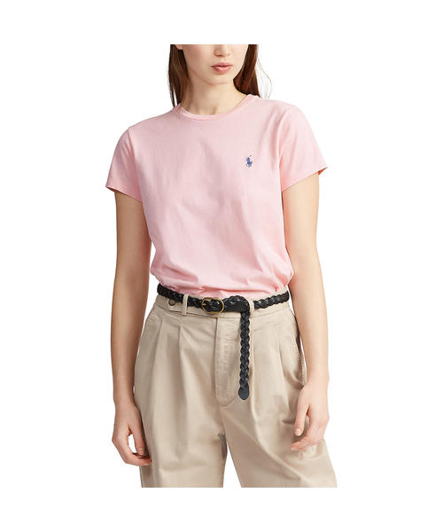 POLO RALPH LAUREN（ポロ ラルフ ローレン）の「コットン クルーネック Tシャツ（Tシャツ/カットソー・レディース・ピンク・LARGE/X-LARGE/X-SMALL/SMALL/MEDIUM）」の6枚目の写真