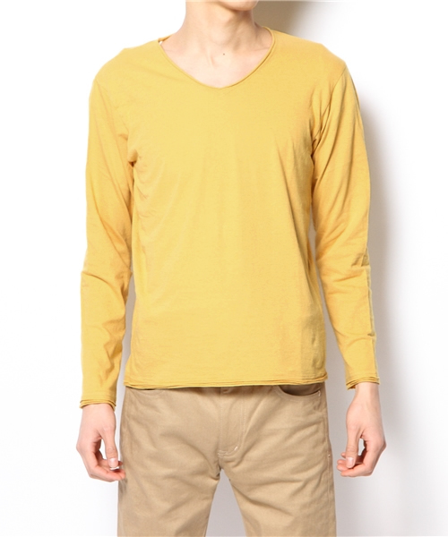 BEAMS(ビームス)の「BEAMS / カットオフ 天竺 VネックTEE(Tシャツ/カットソー・メンズ・オフホワイト/ライトグレー/ネイビー/レッド/マスタード/ブラック系その他・LARGE/MEDIUM/SMALL/X-LARGE)」の19枚目の写真