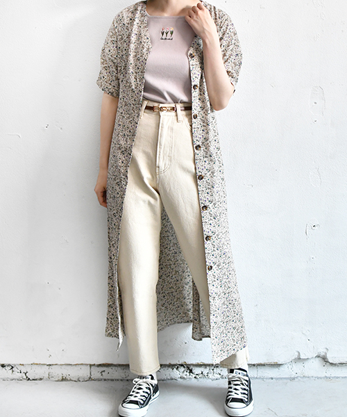 PairPair（ペアペア）の「花柄ガウンワンピース（ワンピース・レディース・ブラック/ベージュ・FREE）」の8枚目の写真