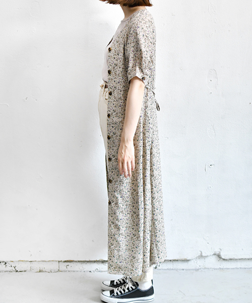 PairPair（ペアペア）の「花柄ガウンワンピース（ワンピース・レディース・ブラック/ベージュ・FREE）」の9枚目の写真