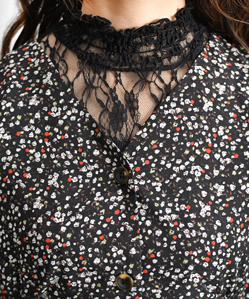 PairPair（ペアペア）の「花柄ガウンワンピース（ワンピース・レディース・ブラック/ベージュ・FREE）」の17枚目の写真