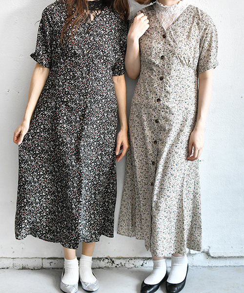 PairPair（ペアペア）の「花柄ガウンワンピース（ワンピース・レディース・ブラック/ベージュ・FREE）」の22枚目の写真